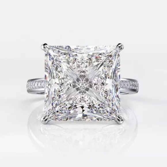 9.52ct Princess Cut Ring - Picture 1 of 17